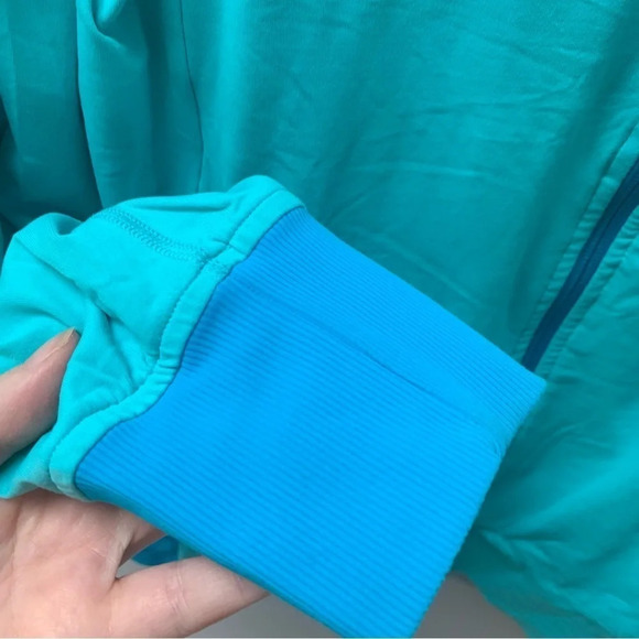 Lululemon Jacket Reversible Raja Blue Floral Full Zip - Picture 10 of 12